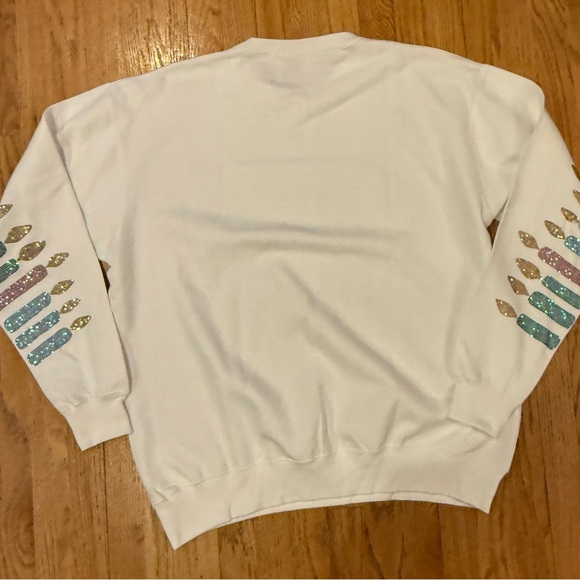 JUDITH MARCH BIRTHDAY QUEEN WHITE PULLOVER EMBELLISHED COTTON Size 1X - Picture 7 of 10